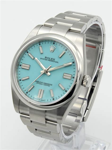 rolex oyster perpetual 'tiffany' dial